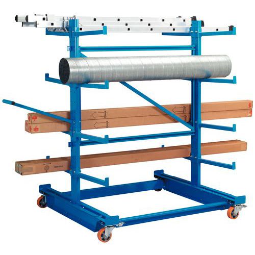 Stelling Canti-Mobile - Maximale belasting 124 kg per niveau - Manorga Stelling Canti-Mobile - Maximale belasting 124 kg per niveau - Manorga