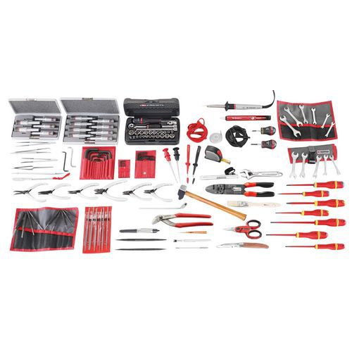 Elektricien set 144-delig metrische en inch gereedschap Elektricien set 144-delig metrische en inch gereedschap