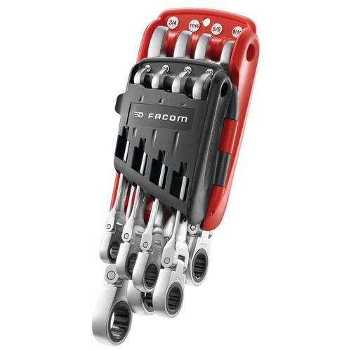 Combinatiesleutelset met ratel en koffer Combinatiesleutelset met ratel en koffer