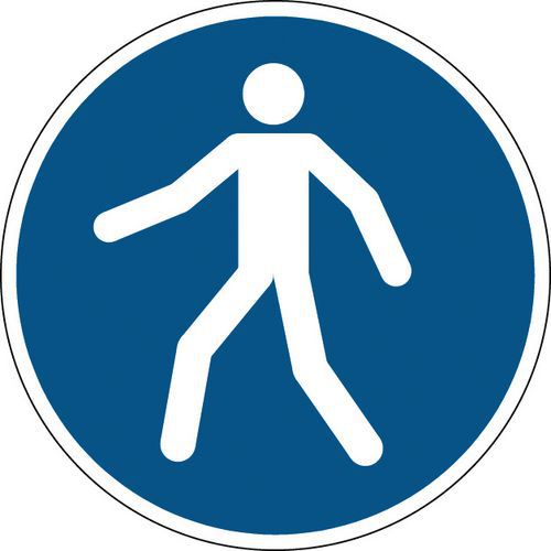 Panneau obligation rond - Utiliser le passage - Rigide Panneau obligation rond - Utiliser le passage - Rigide
