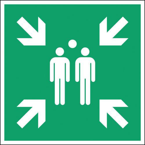 Evacuatiebord - Verzamelpunt na evacuatie - Hard Evacuatiebord - Verzamelpunt na evacuatie - Hard