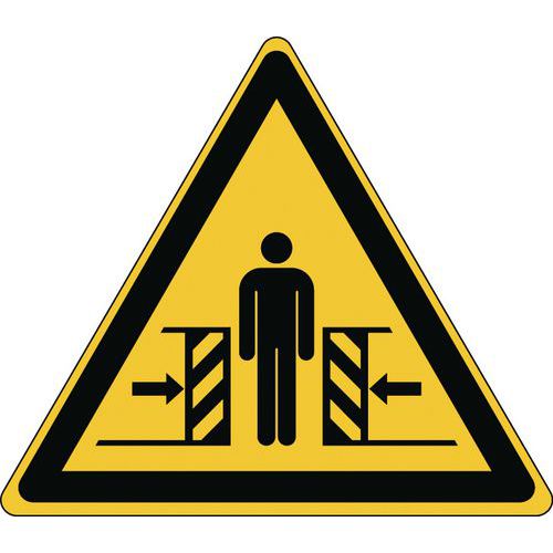 Panneau danger - Écrasement - Rigide