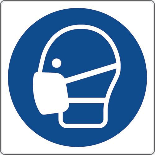 Gebodsbord - Masker dragen - Aluminium Gebodsbord - Masker dragen - Aluminium