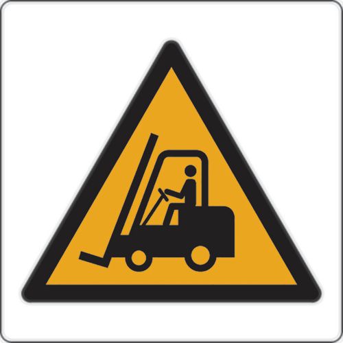 Waarschuwingsbord - Heftrucks - Aluminium Waarschuwingsbord - Heftrucks - Aluminium