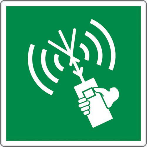 Evacuatiebord - Zender-ontvanger met hoge frequentie - Aluminium Evacuatiebord - Zender-ontvanger met hoge frequentie - Aluminium