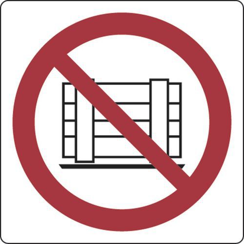 Panneau interdiction - Ne pas obstruer le passage - Aluminium Panneau interdiction - Ne pas obstruer le passage - Aluminium