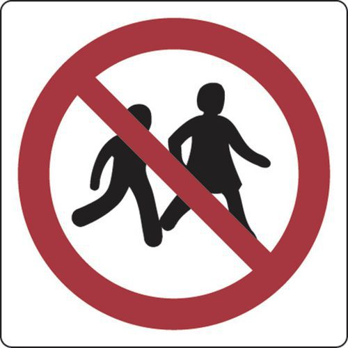 Verbodsbord - Verboden voor kinderen - Aluminium Verbodsbord - Verboden voor kinderen - Aluminium
