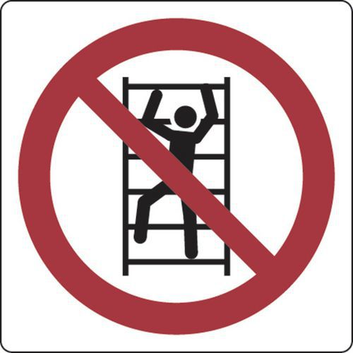 Verbodsbord - Verboden te klimmen - Aluminium Verbodsbord - Verboden te klimmen - Aluminium