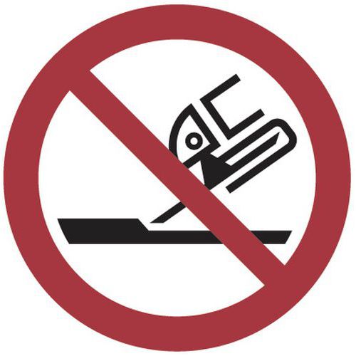 Verbodsbord - Niet gebruiken om oppervlakken te polijsten - Aluminium Verbodsbord - Niet gebruiken om oppervlakken te polijsten - Aluminium