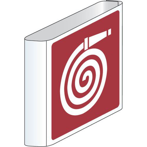 Panneau incendie - Borne incendie (drapeau) - Aluminium Panneau incendie - Borne incendie (drapeau) - Aluminium