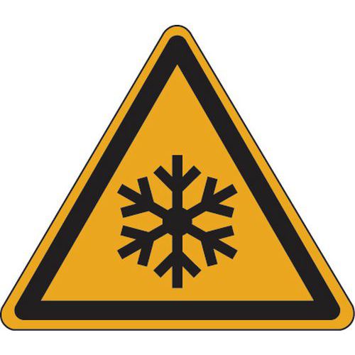 Waarschuwingsbord - Lage temperaturen en vorst - Aluminium Waarschuwingsbord - Lage temperaturen en vorst - Aluminium