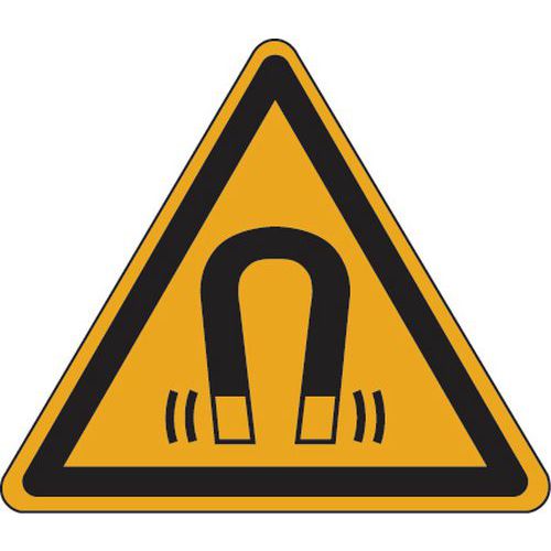 Waarschuwingsbord - Magnetisch veld - Aluminium Waarschuwingsbord - Magnetisch veld - Aluminium