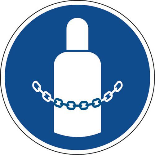 Gebodsbord - Flessen vastzetten - Aluminium Gebodsbord - Flessen vastzetten - Aluminium