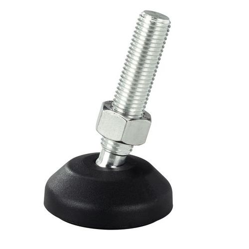 Pied réglable polyamide - Ø 60 mm - 1000 kg - Acier zingué Pied réglable polyamide - Ø 60 mm - 1000 kg - Acier zingué