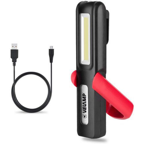 Lampe de travail 2 en 1 rechargeable avec aimant - Velamp Lampe de travail 2 en 1 rechargeable avec aimant - Velamp