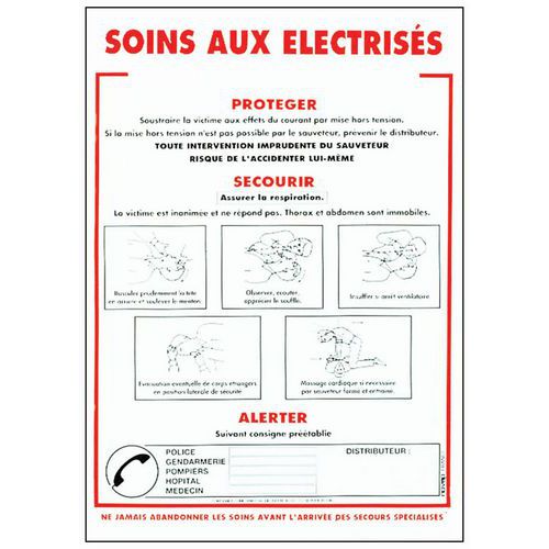 Bord veiligheidsvoorschriften - EHBO bij elektrocutie Bord veiligheidsvoorschriften - EHBO bij elektrocutie