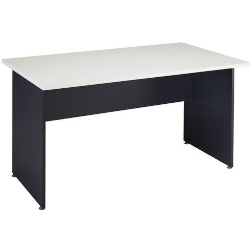 Bureau droit Basik - Gris clair Bureau droit Basik - Gris clair