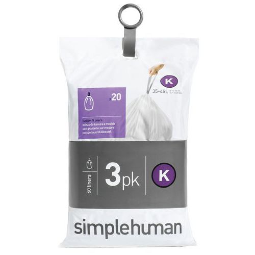 Sacs poubelle Pocket Liner 38L (K) - Simplehuman Sacs poubelle Pocket Liner 38L (K) - Simplehuman