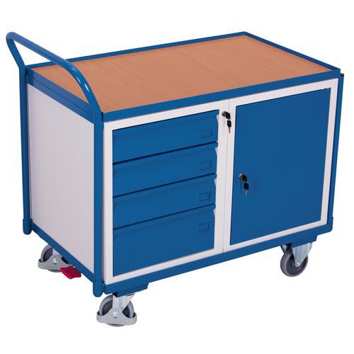 Plateauwagen hout - Kast - Ladeblok - 250 kg Plateauwagen hout - Kast - Ladeblok - 250 kg