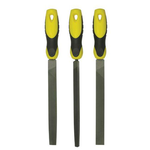 Jeu de 3 limes mi-douces 200mm - Stanley Jeu de 3 limes mi-douces 200mm - Stanley