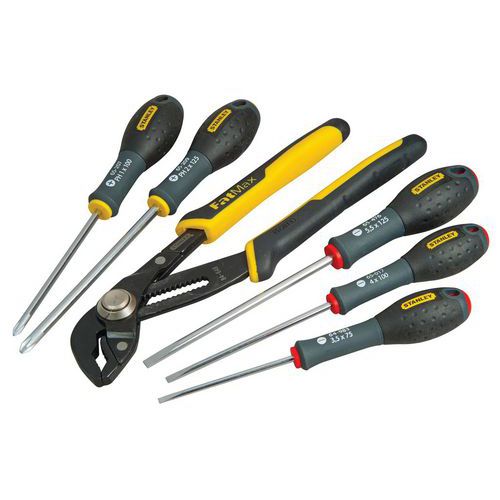 Tang-, schroevendraaierset en PH - 6-delig FatMax®. Tang-, schroevendraaierset en PH - 6-delig FatMax®.
