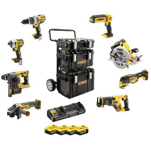 Kit Premium 8 outils gamme XR - 18V - 5Ah Li-Ion Kit Premium 8 outils gamme XR - 18V - 5Ah Li-Ion