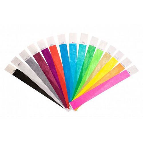 Polsband van papier scheurvast 25 mm - set van 100 - Sogedex