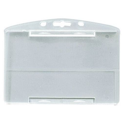 Badgehouder transparant eenzijdig bescherming - horizontaal - set 100 Badgehouder transparant eenzijdig bescherming - horizontaal - set 100