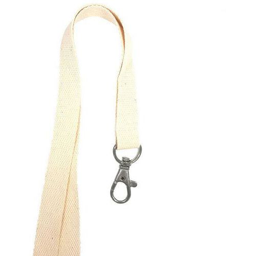 Cordon coton 15 mm avec attache métal sans nickel -Lot de 100- Sogedex Cordon coton 15 mm avec attache métal sans nickel -Lot de 100- Sogedex