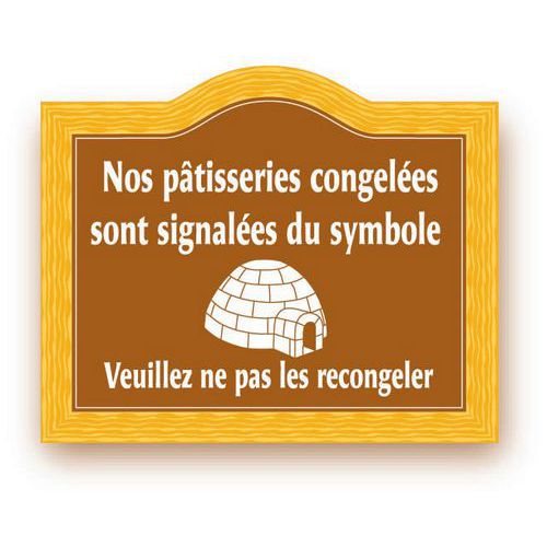 Panneau produits congelés_Matfer Panneau produits congelés_Matfer