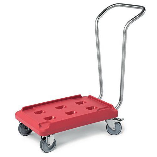 Rolsokkel met handgreep van rvs Rolsokkel met handgreep van rvs