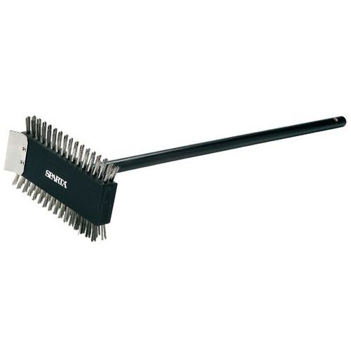 Brosse metallique avec long manche_Matfer Brosse metallique avec long manche_Matfer