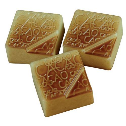 Moule forme Pralines carrées cacao_Matfer Moule forme Pralines carrées cacao_Matfer