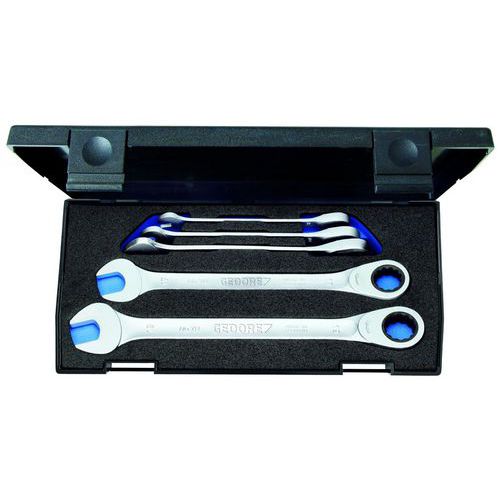 Ringratelsteeksleutelset 5-delig 7R-005 - Gedore Ringratelsteeksleutelset 5-delig 7R-005 - Gedore