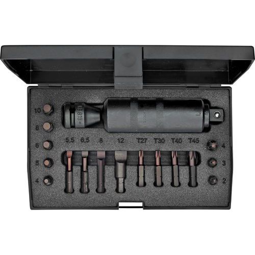 Slagschroevendraaierset 1/2 18 delig K1900-018 - Gedore Slagschroevendraaierset 1/2 18 delig K1900-018 - Gedore