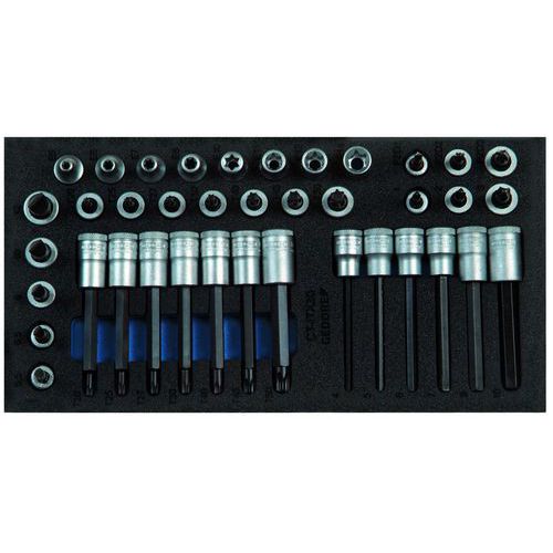 Dopsleutel-schroevendraaierset 3/8 in 1/3 module 1500CT1-ITX30 Gedore Dopsleutel-schroevendraaierset 3/8 in 1/3 module 1500CT1-ITX30 Gedore