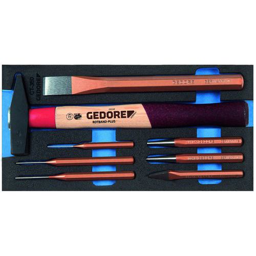 Hamer- / beitelset in module 1/3 1500CT1-350 - Gedore Hamer- / beitelset in module 1/3 1500CT1-350 - Gedore