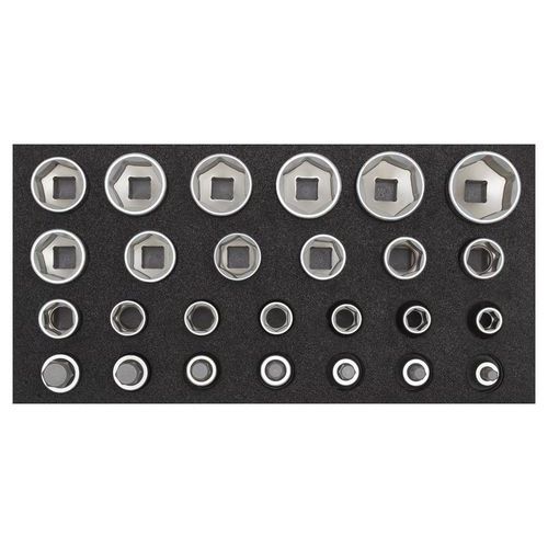Dopsleutelset 1/2 in 1/3 module 26 delig R22150009 - GedoreRed Dopsleutelset 1/2 in 1/3 module 26 delig R22150009 - GedoreRed