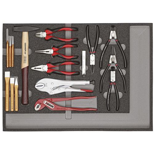 Gereedschapset tangen, hamers en beitels 29 dlg R22350001 - GedoreRed Gereedschapset tangen, hamers en beitels 29 dlg R22350001 - GedoreRed