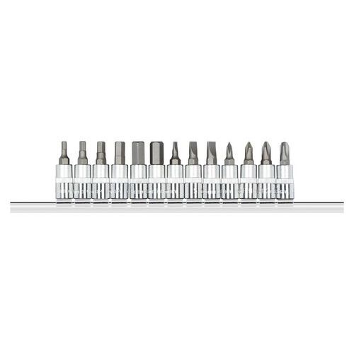 Jeu 13 douilles tournevis 1/4 fente+PH+6 pans R48008013 - GedoreRed Jeu 13 douilles tournevis 1/4 fente+PH+6 pans R48008013 - GedoreRed