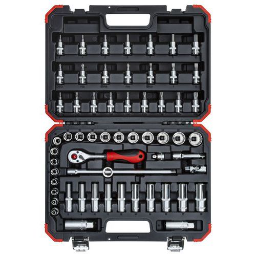 Dopsleutelset 3/8 6-24mm 59 delig R59003059 - GedoreRed Dopsleutelset 3/8 6-24mm 59 delig R59003059 - GedoreRed