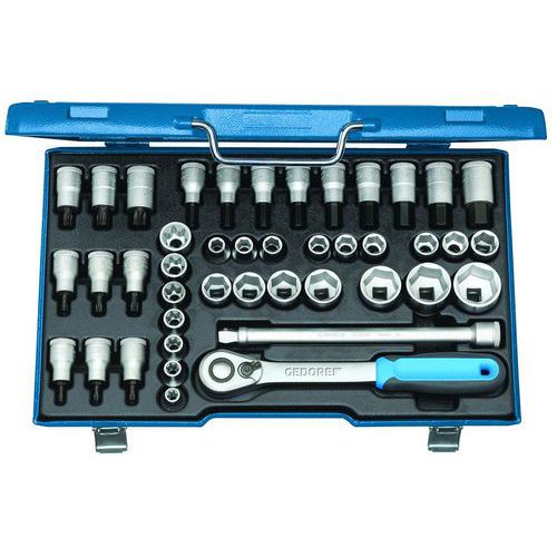 Jeu douilles 1/2 42 pièces ITX 19 INU-20 - Gedore Jeu douilles 1/2 42 pièces ITX 19 INU-20 - Gedore
