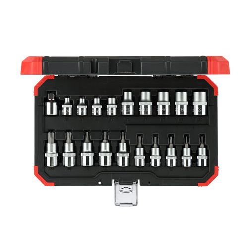 Dopsleutelset 1/2 Torx 20 delig R68003020 - GedoreRed Dopsleutelset 1/2 Torx 20 delig R68003020 - GedoreRed