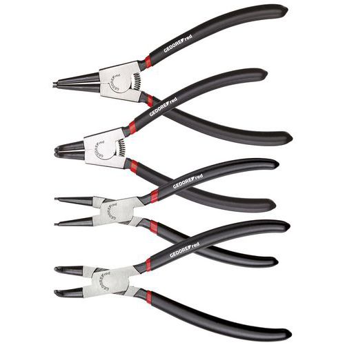 Jeu pinces circlips 4 pièces R28002004 - GedoreRed Jeu pinces circlips 4 pièces R28002004 - GedoreRed