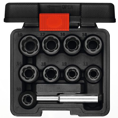Uitdraaierset 1/2 10 delig R68003010 - GedoreRed Uitdraaierset 1/2 10 delig R68003010 - GedoreRed