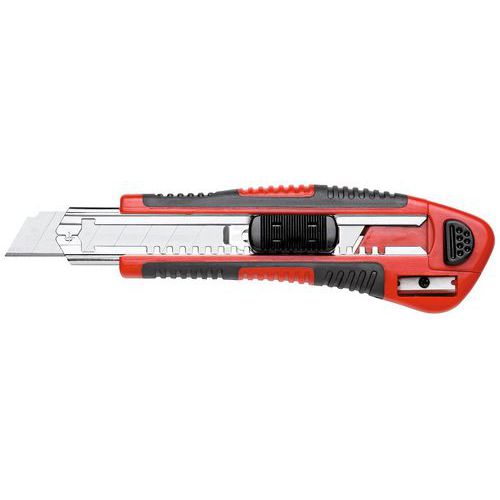 Afbreekmes met 5 messen 18mm en puntenslijper R93200018 - Gedore Afbreekmes met 5 messen 18mm en puntenslijper R93200018 - Gedore