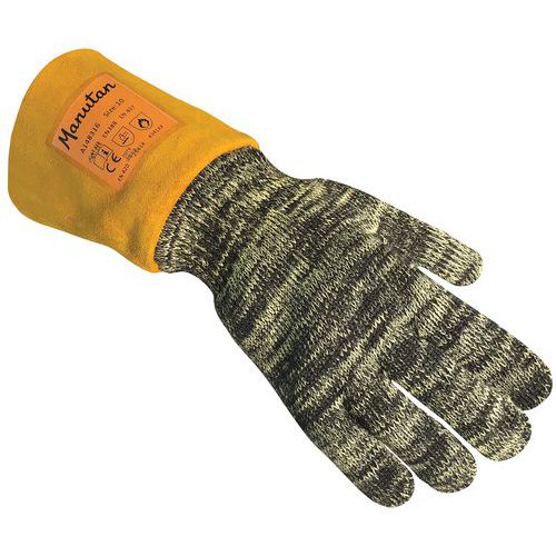 Gants de protection chaleur jusqu'a 100°C - Manutan 