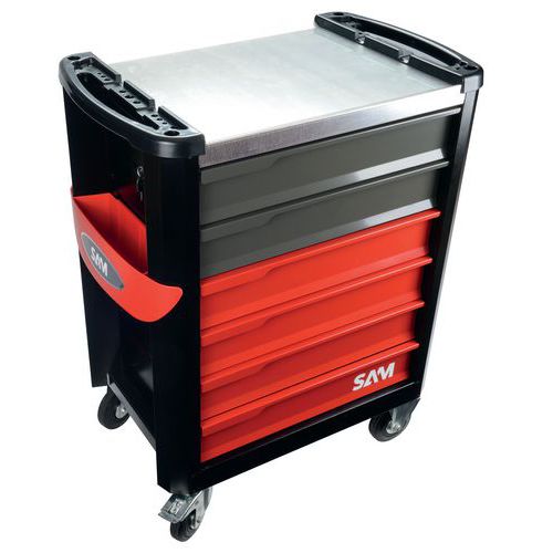 Ergonomische gereedschapswagen 6 lades SAM Ergonomische gereedschapswagen 6 lades SAM