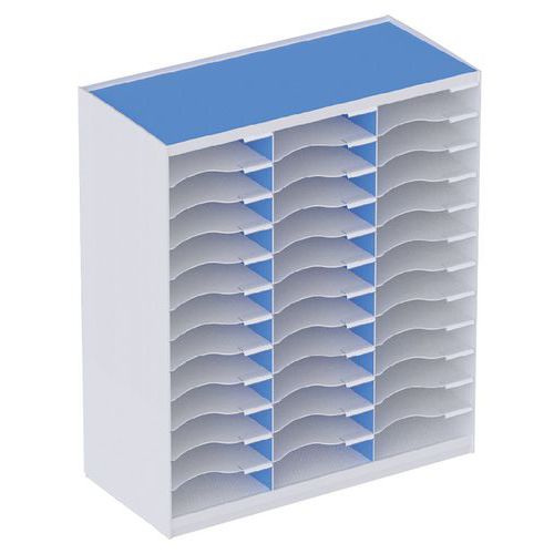Trieur monobloc 3 colonnes 36 cases - Paperflow Trieur monobloc 3 colonnes 36 cases - Paperflow