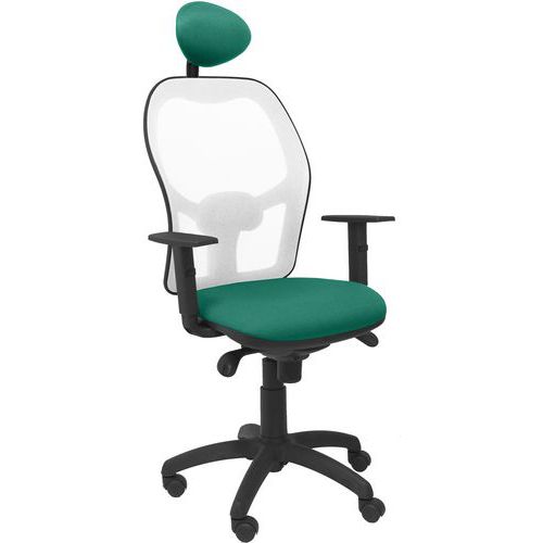 Chaise de bureau Jorquera avec dossier blanc - Piqueras y crespo